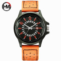 HANNAH MARTIN 1601 Sport man quartz wrist watch chronograph water resistant analog fashion leather men watches